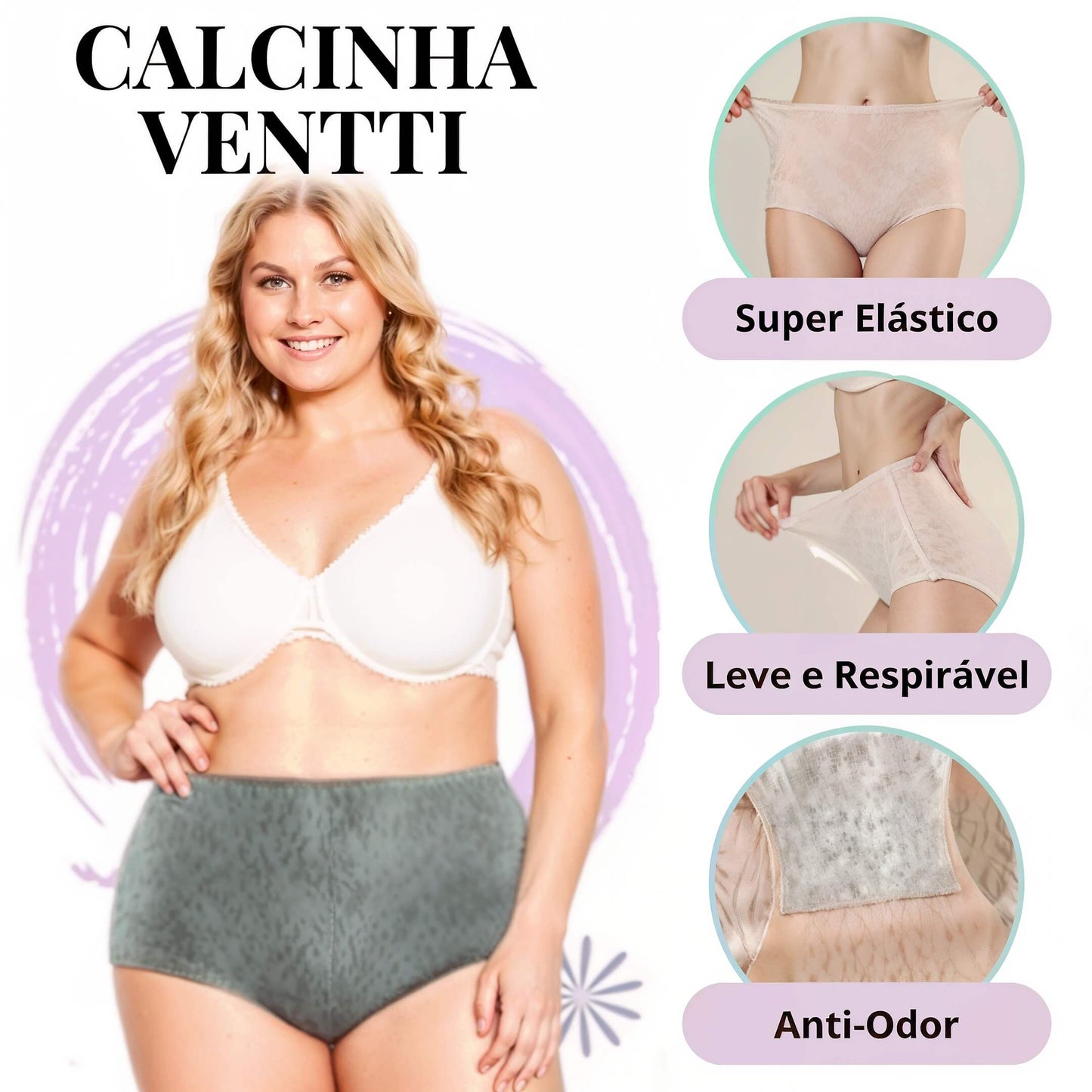 Calcinha Ventti - Bumbum Firme e Barriga Disfarçada